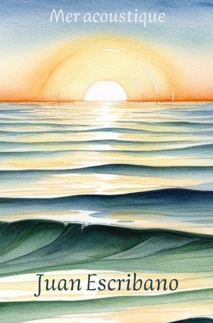 Pochette réalisée par IA de sa deuxième cassette de démo, Mer acoustique. Pochette de sa deuxième démo tape, Mer acoustique datant de 1992.